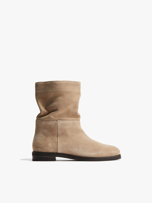 Calf High Leather Boots