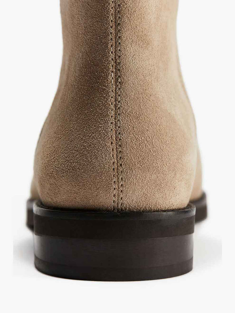 Calf High Leather Boots