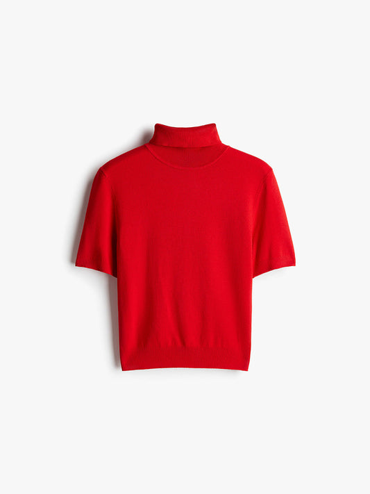 Fine Knit Turtleneck Top