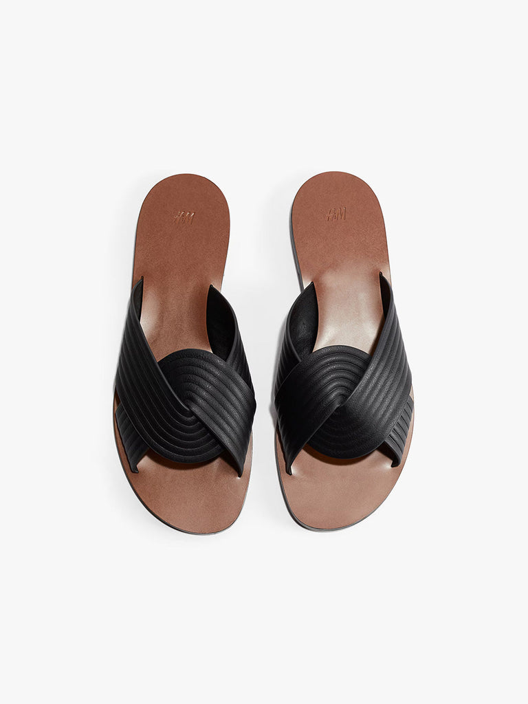 Fluted Strap Sandals