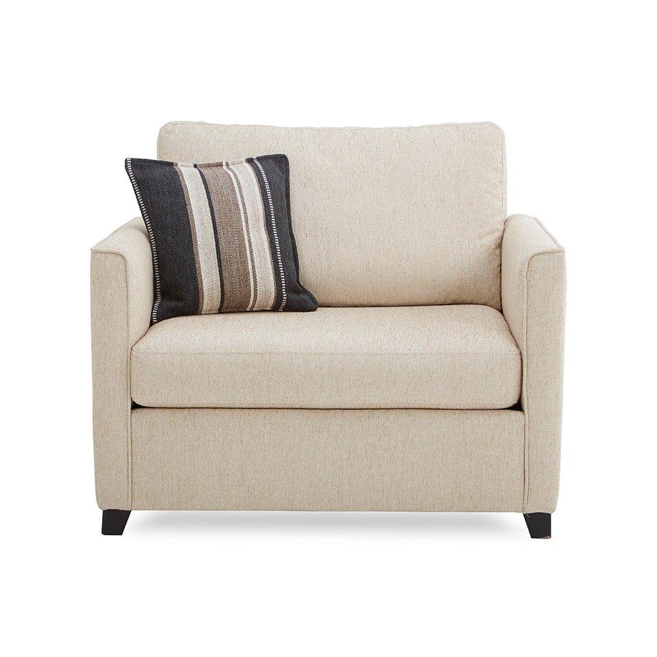 Mid Sherpa Boucle Accent Chair