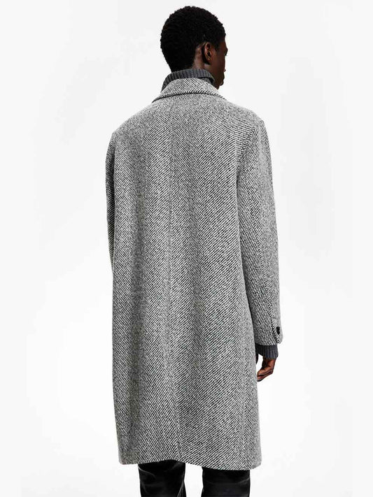 Loose Fit Wool Blend Coat