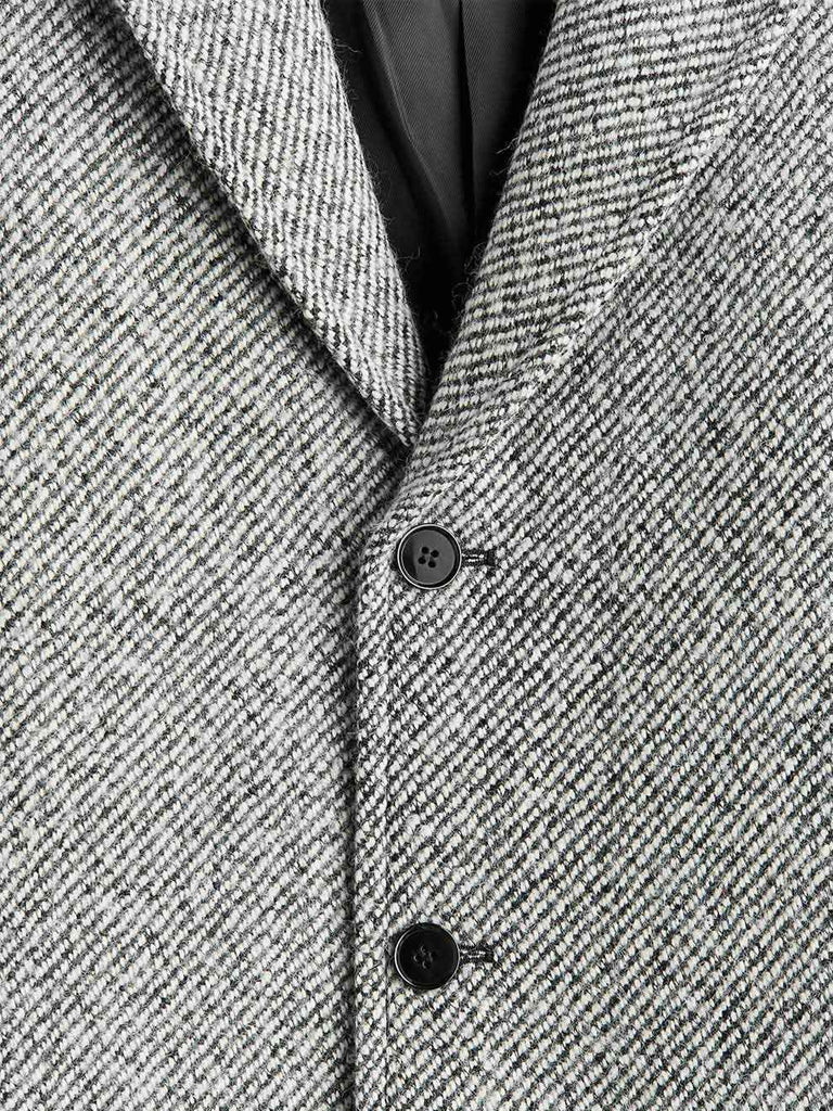 Loose Fit Wool Blend Coat