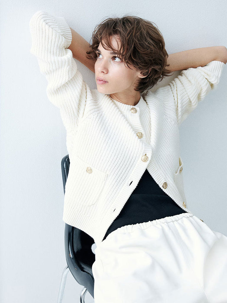Rib Knit Cardigan