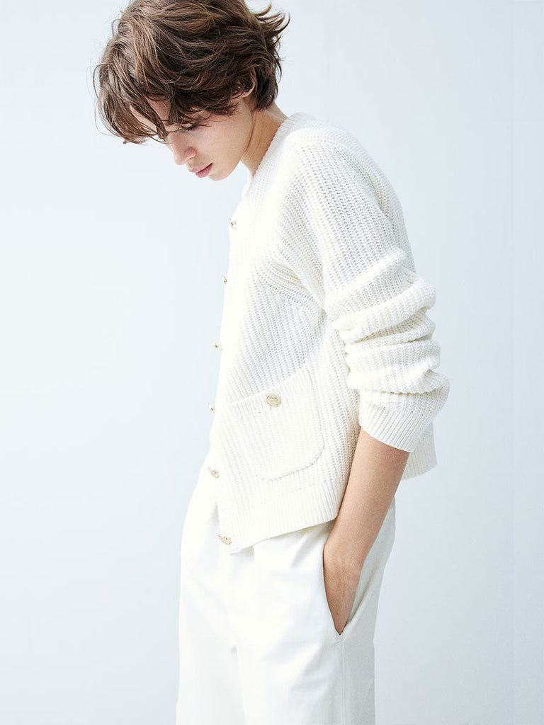 Rib Knit Cardigan