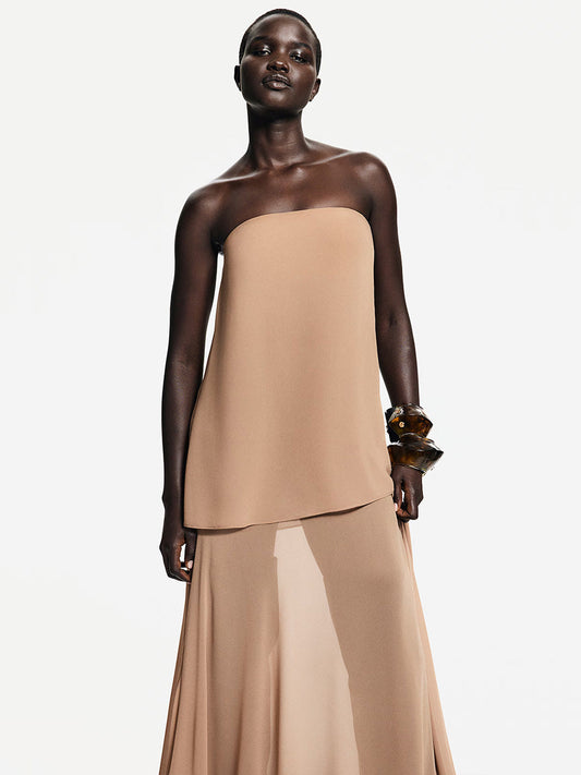 Voluminous Bandeau Dress