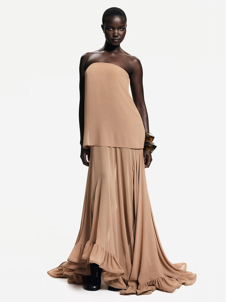 Voluminous Bandeau Dress