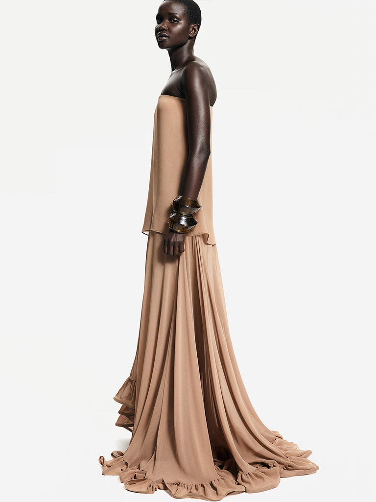 Voluminous Bandeau Dress
