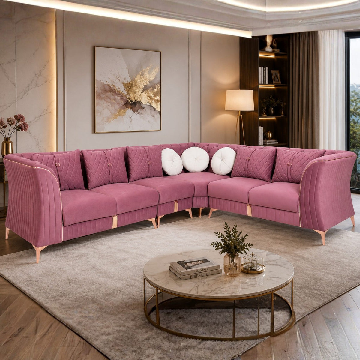 Adri Corner Sofa (Right) — lifestyle
