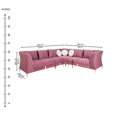 Adri Corner Sofa (Right) — iso-dims