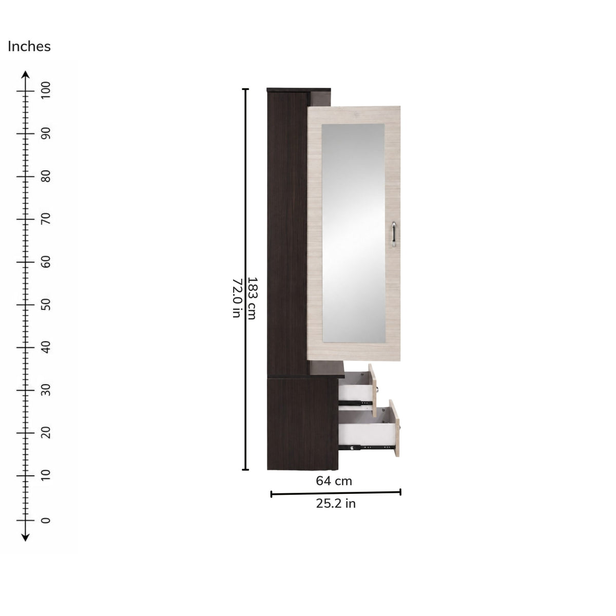 Astra Dresser — right-open-dims