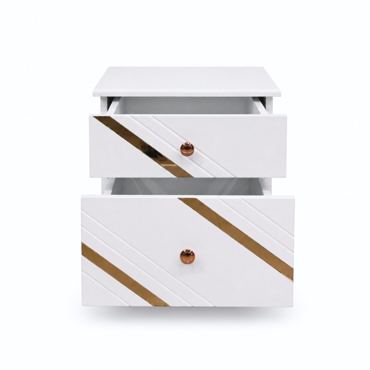 Carina Bedside Table — front-open