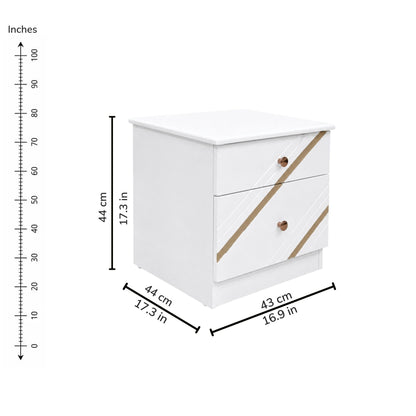Carina Bedside Table — iso-dims