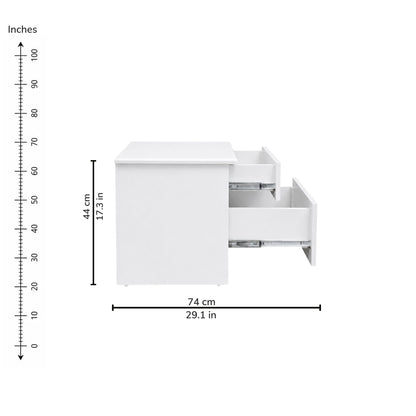 Carina Bedside Table — right-open-dims