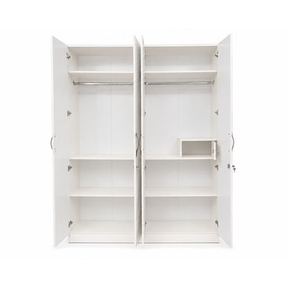 Carina Four-Door Wardrobe — front-open