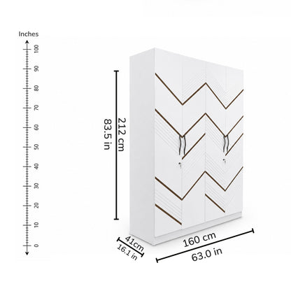 Carina Four-Door Wardrobe — iso-dims