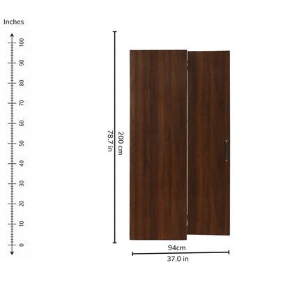 Dusk Four-Door Wardrobe — right-open-dims