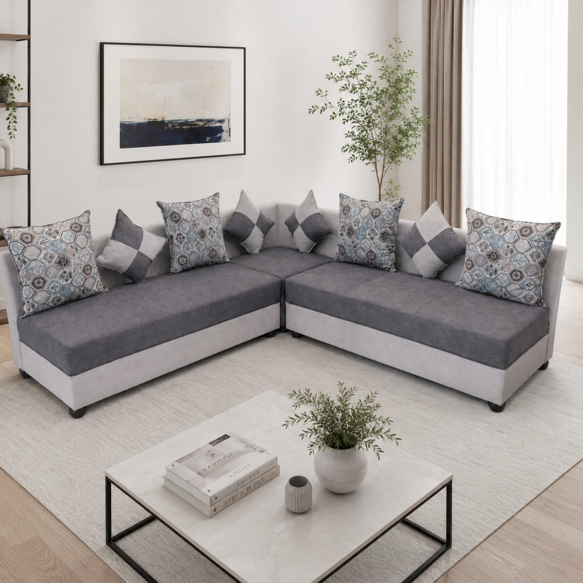 Halo Corner Sofa (Right) — lifestyle