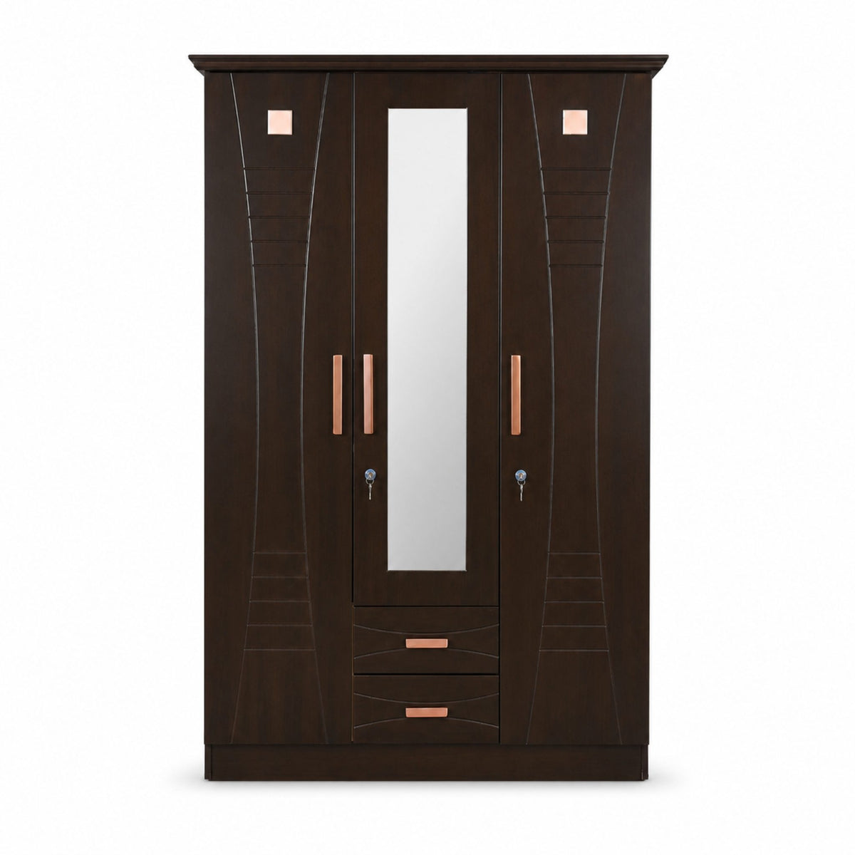 Haven Three-Door Wardrobe — front
