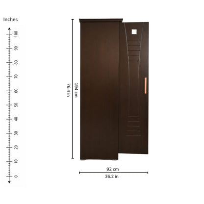 Haven Three-Door Wardrobe — right-open-dims