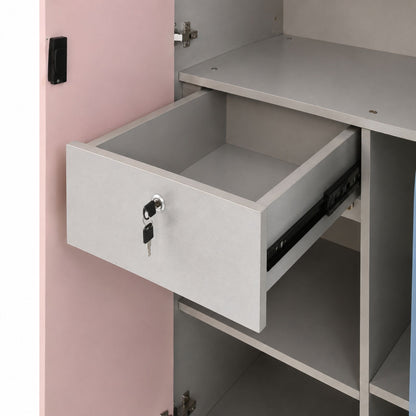 Nebula Three-Door Wardrobe — detail