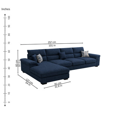 Neo Lounger (Left) — iso-dims
