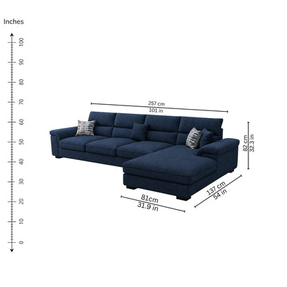 Neo Lounger (Right) — iso-dims