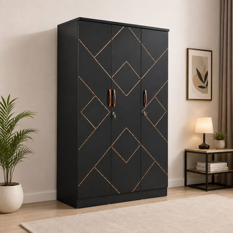 Nocturne Three-Door Wardrobe — lifestyle