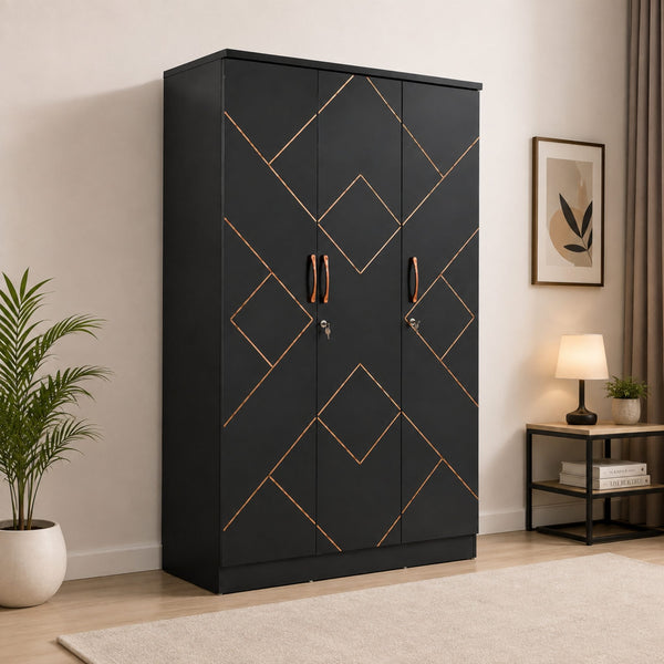 Nocturne Three-Door Wardrobe — lifestyle