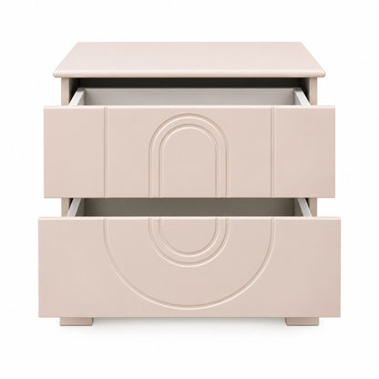 Sable Bedside Table — front-open