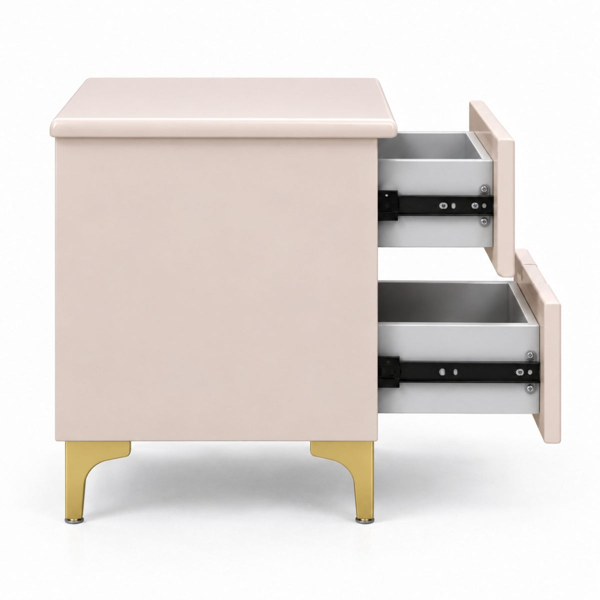 Sable Bedside Table — right-open