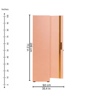 Sable Four-Door Wardrobe — right-open-dims
