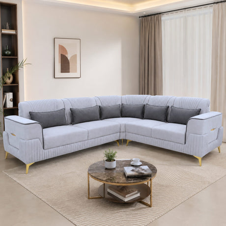Sage Corner Sofa (Right) — lifestyle
