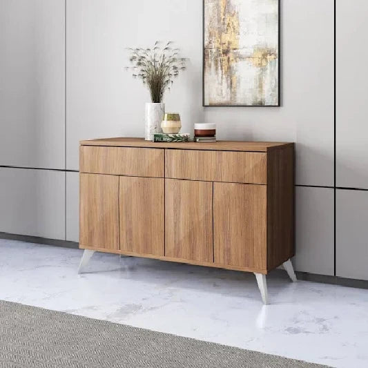 Nilkamal Trixie Buffet Sideboard Cabinet (Oak)