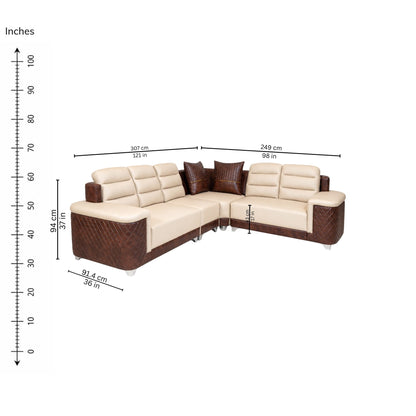 Spuria Corner Sofa (Right) — iso-dims