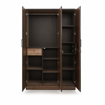 Twilight Three-Door Wardrobe — front-open