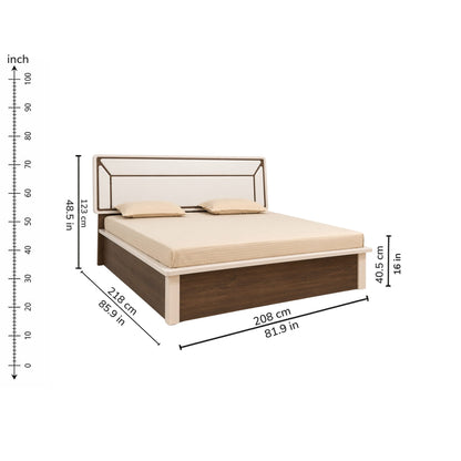Vesta King Bed — iso-dims
