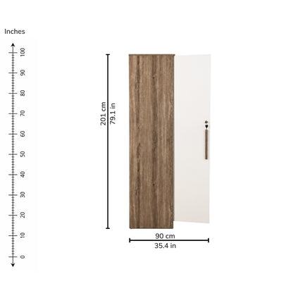 Vesta Four-Door Wardrobe — right-open-dims