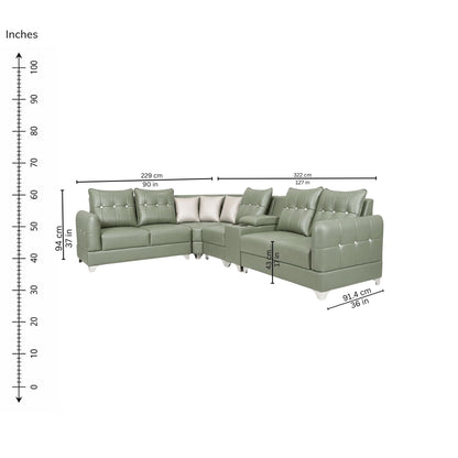 Zico Corner Sofa (Left) — iso-dims